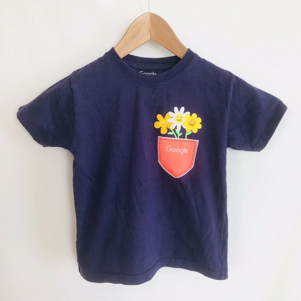 Google Official Girls T-Shirt Top Purple Size 5/6T